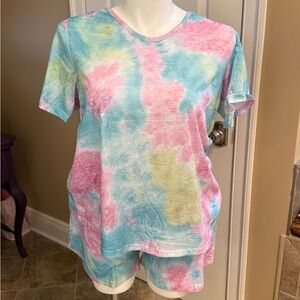 Moyee tie dye matching set